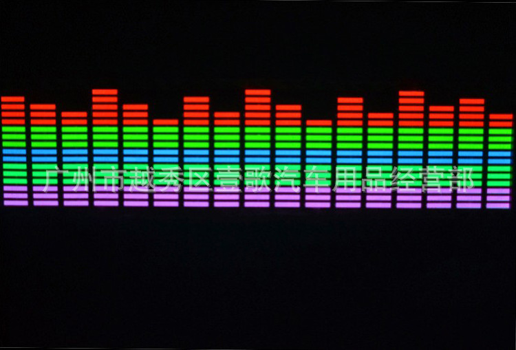 【汽车LED声控音乐灯 80*19CM音乐节奏灯 L