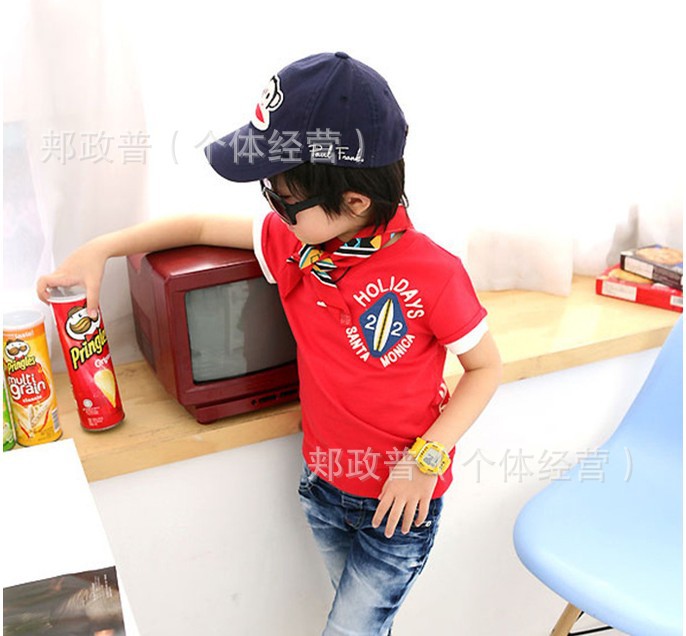 韩版儿童大嘴猴鸭舌帽 大嘴猴 棒球帽 刺绣贴布