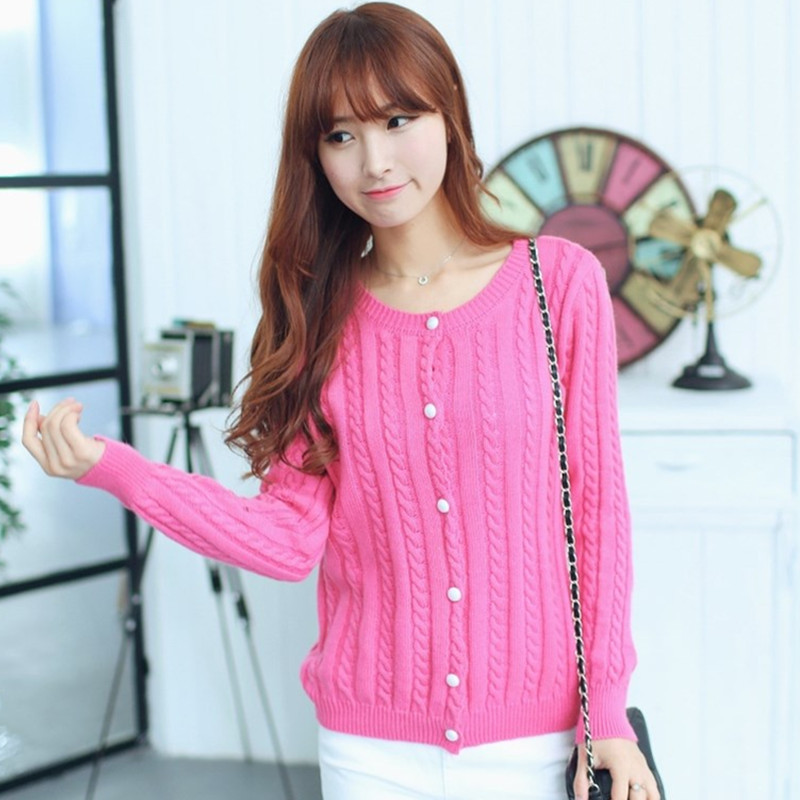 实拍2014春装韩版<em>麻花</em>针织<em>开衫</em>外套 <em>图片</em>_高