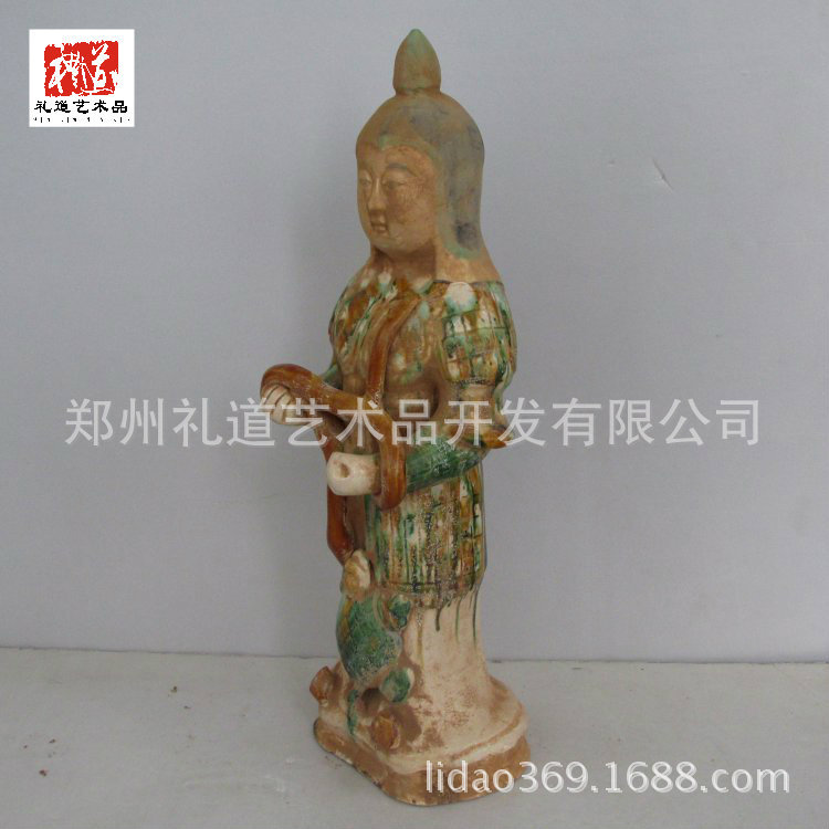 唐三彩将军俑高45cm长18cm宽14cm (1)