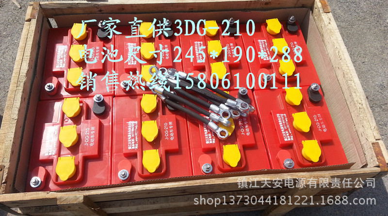【厂家直销6V游览l车铅酸蓄电池电瓶3DG-210
