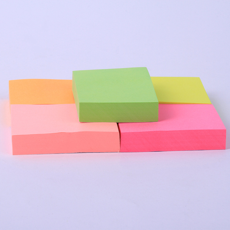 Factory direct sales of 51x38mm fluorescent paper sticky notes, mini fluorescent paper instant notes, square N-times stickers wholesale pic 19