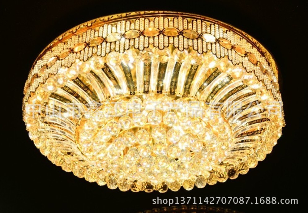 【批发LED贴片水晶灯欧式客厅灯具 卧室灯吸