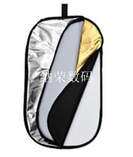 其他摄影器材-可折叠椭圆形 五合一反光板60*