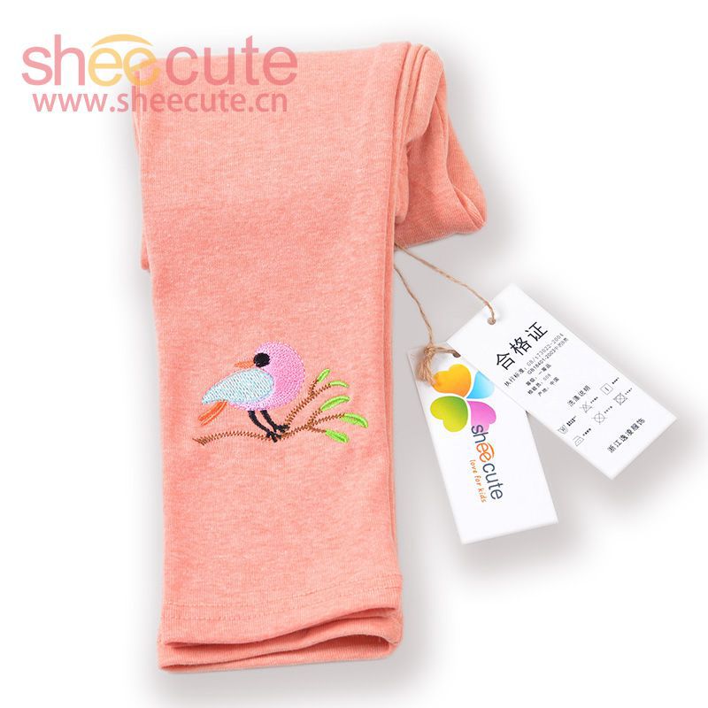 小鸟绣花-粉色吊牌