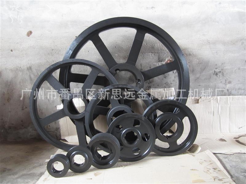 广州番禺 定制加工精密金属皮带轮 同步带轮 双槽皮带轮