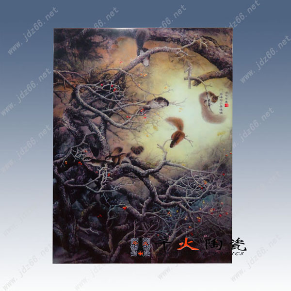 27树间松鼠瓷板画CBTHQQQPQ027-90 68