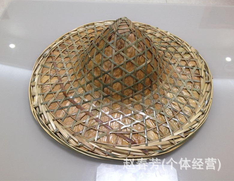 家供应竹编斗笠 农民斗笠 大沿草帽 墨西哥草帽