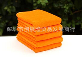紅大棉方巾黃1