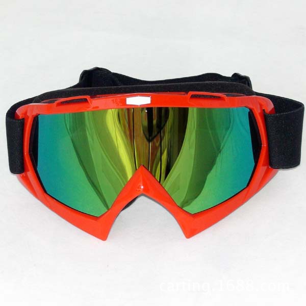 T815-7越野摩托车头盔风镜红色6