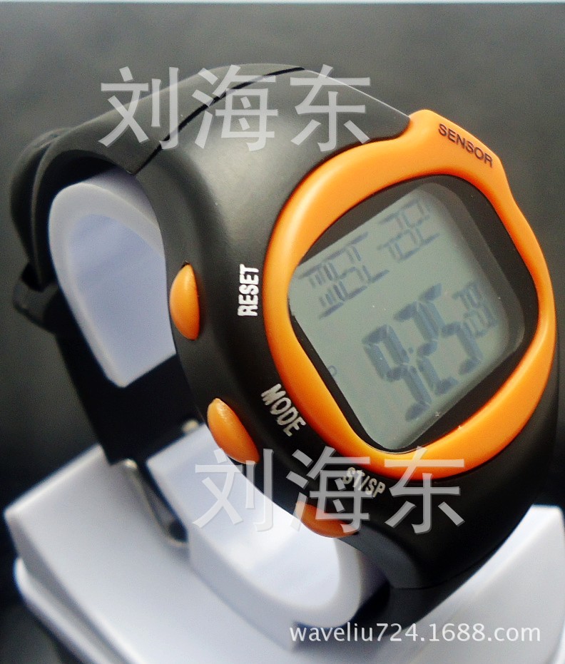 【厂家供应可测量心跳脉搏次数运动腕表表 心