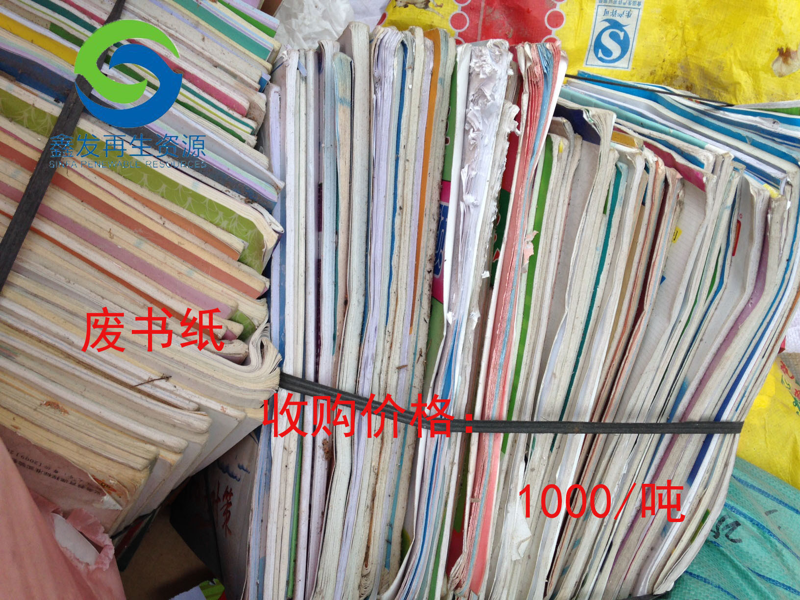 收废书纸1100/吨