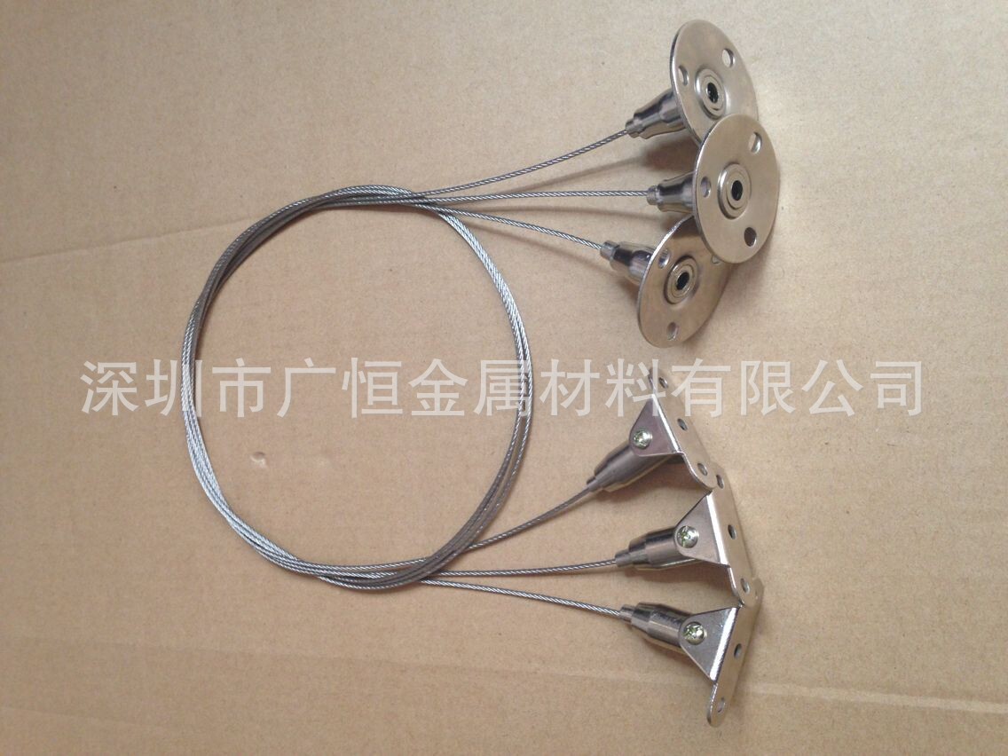天花板固定锁线器 平板灯吊线 钢丝绳锁线器图片_33