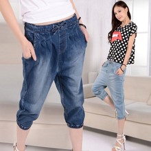 夏季<em>休闲马裤_款式</em>:微喇裤_夏季休闲马裤促销