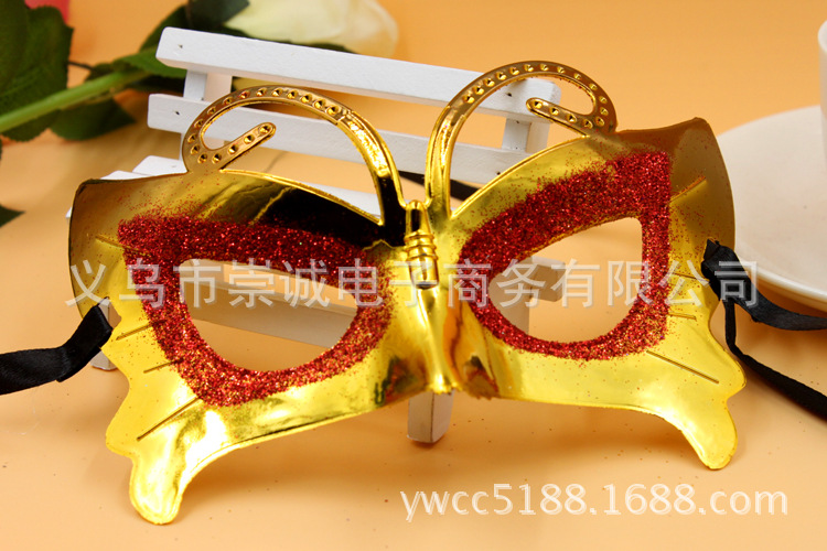 蝴蝶面具金色