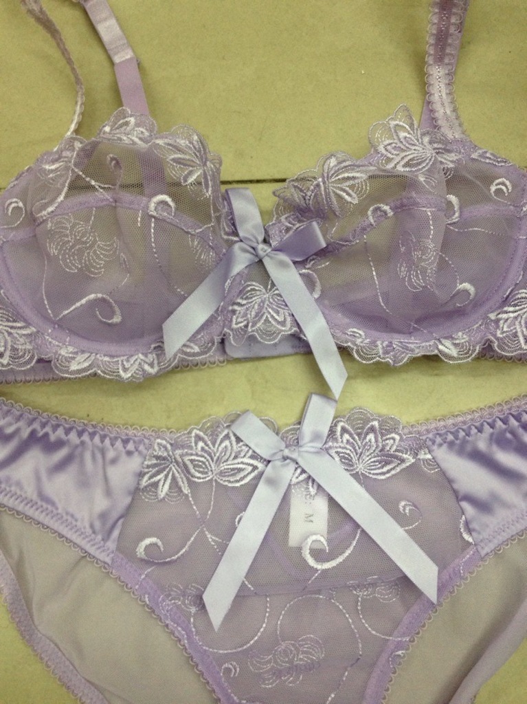 <em>文胸</em>-外贸<em>品牌</em> <em>法国</em>内衣/透明性感内衣套装 蓝