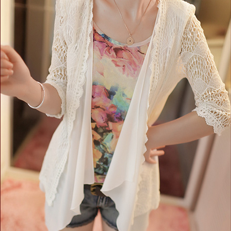 2014新款韩版<em>防晒衣</em> 时尚百搭<em>雪纺开衫防晒服</em>