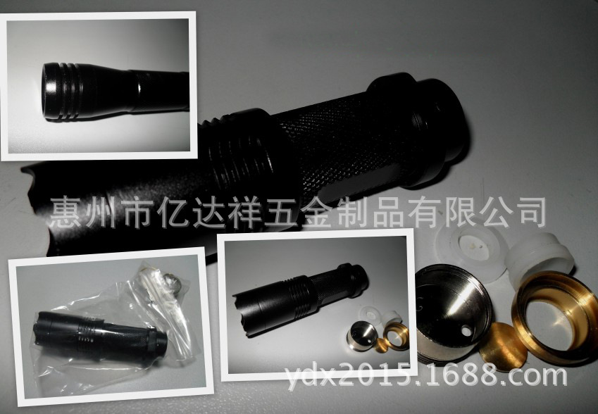 提供CNC数控车床加工 铝合金灯杯加工 手电筒外壳加工