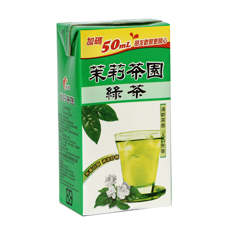 臺(tái)灣原裝進(jìn)口食品 300ml 光泉 茉莉茶園綠茶 清涼解暑 甘甜爽口