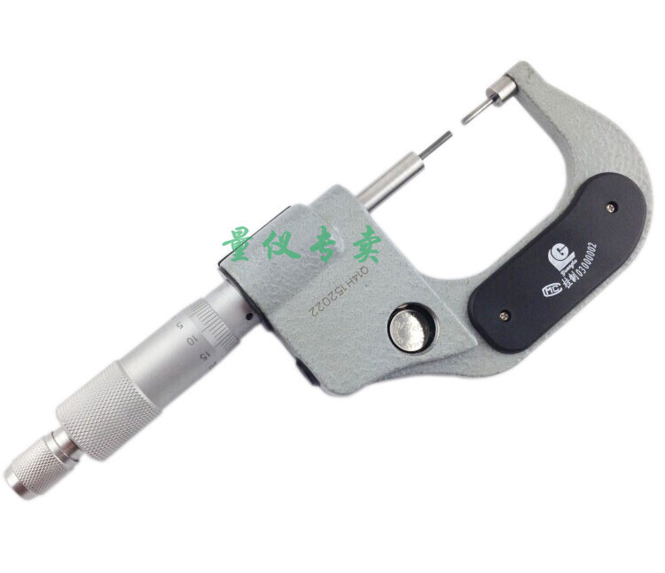 正品广陆数显小头千分尺0-25MM*0.001数显花键千分尺 一级代理