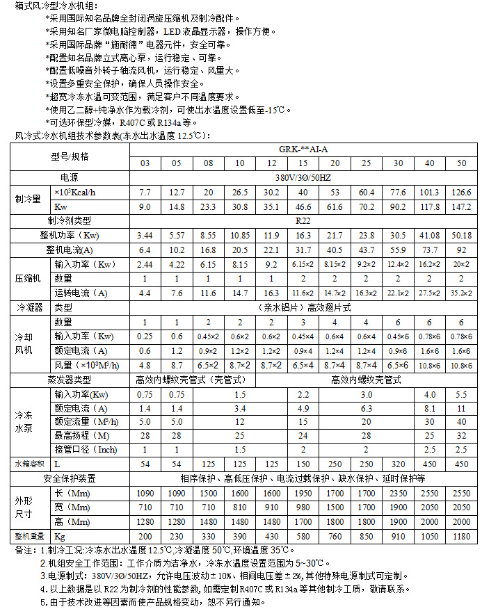 箱式风冷型冷水机组