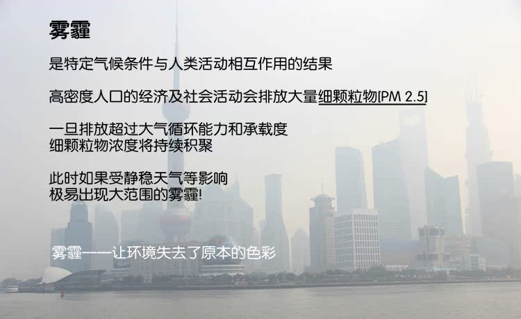 霧霾產生PM2.5