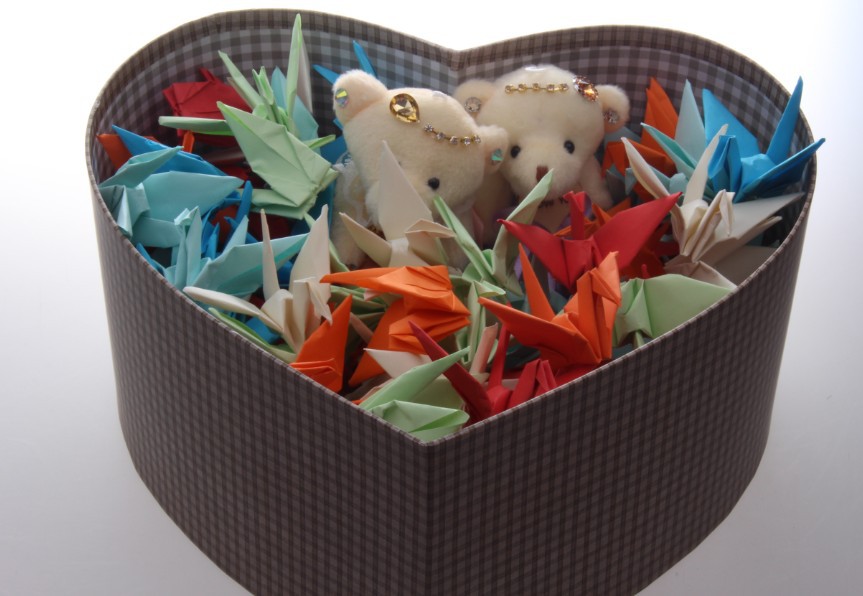批发<em>千纸鹤</em>成品礼物 101只折好的创意情人节爱