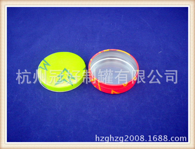 金属罐-马口铁圆盒 薄荷糖盒 圆形药盒 糖果罐