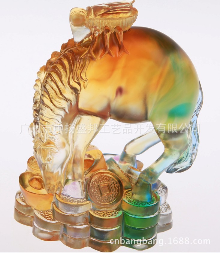 古法琉璃马上赢骏马摆 图片_高清大图 - 阿里巴巴