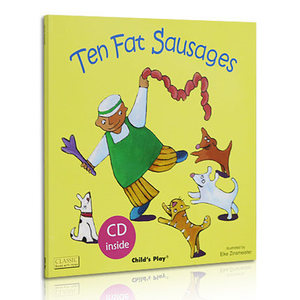 ten fat sausages 十根肥香肠 (book& cd)(平装)英文绘本