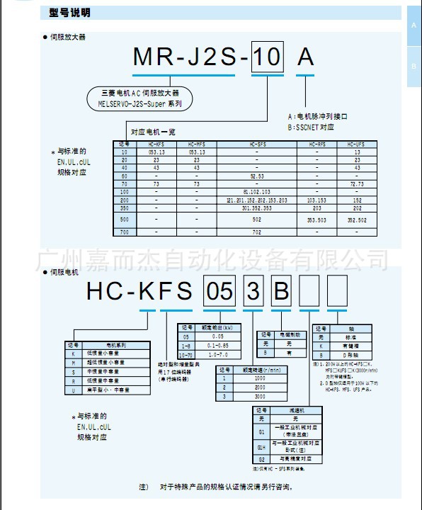 原装优势代理三菱伺服电机hcsfs352b伺服马达带刹车