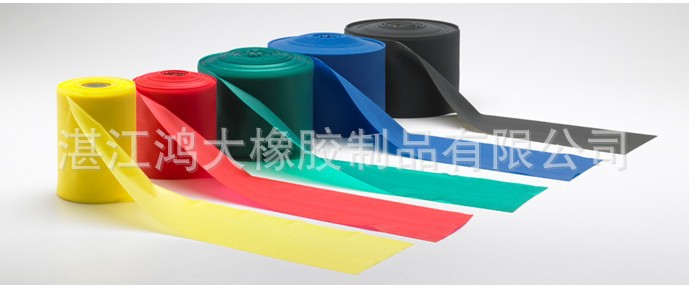 【(厂家直销)供应整卷扁皮筋\/胶片\/拉力带\/扁皮