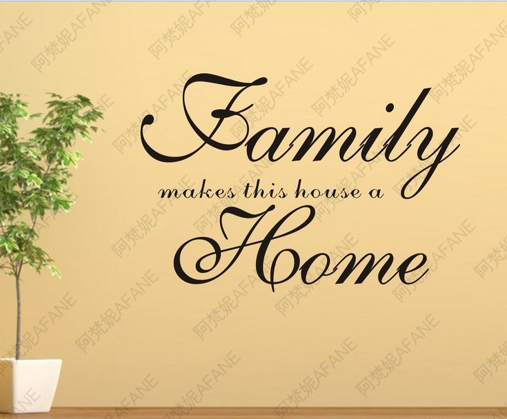 【family.home 欧美流行英文外贸批发墙贴纸 广