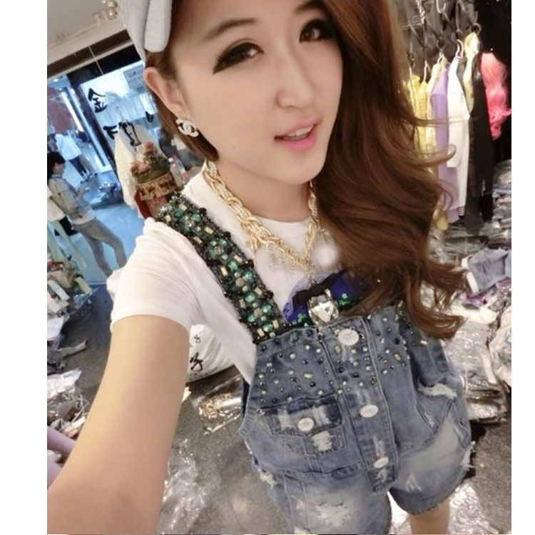1514#<em>欧洲站</em>14<em>高档</em>精品<em>女装</em>手工满钻微信牛仔