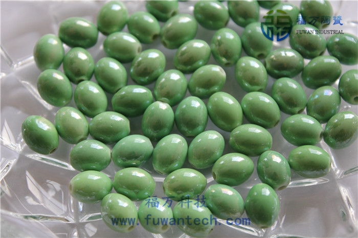 GLX-02绿釉长圆珠