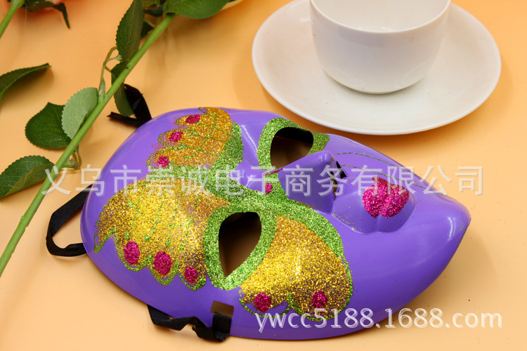 舞会面具紫色