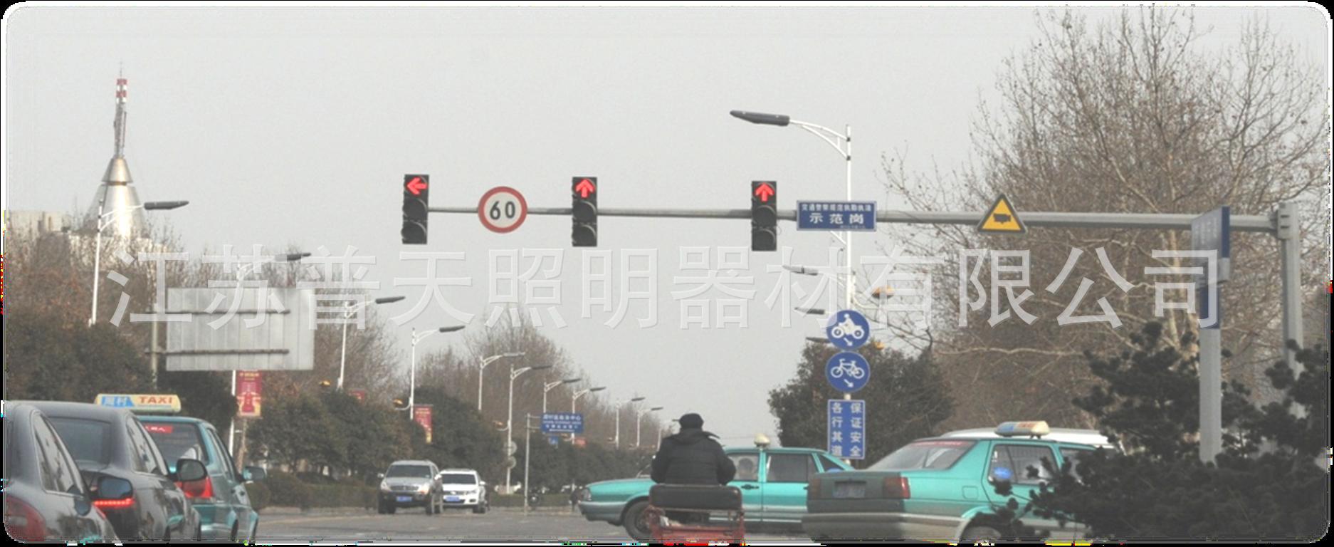 交通信号灯 道路交通信号灯杆 红绿交通警示灯 监控道路灯杆 信号灯杆厂家