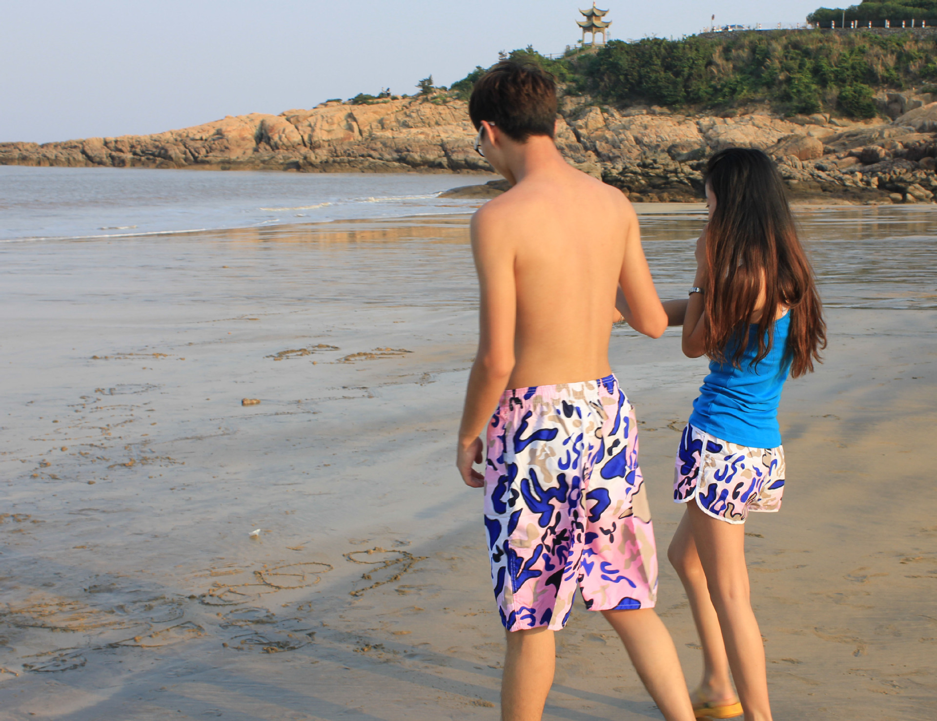 【热销新款韩版情侣<em>沙滩</em>裤 男女休闲 <em>沙滩短裤</em>