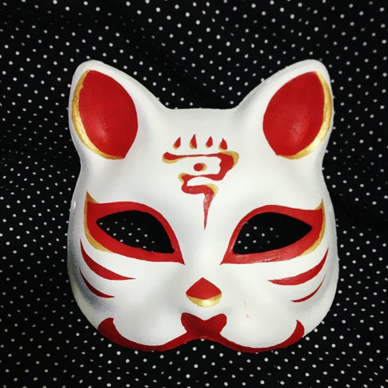 漫展热卖 纯手工绘画各种狐狸面具萤火之森面具银面具