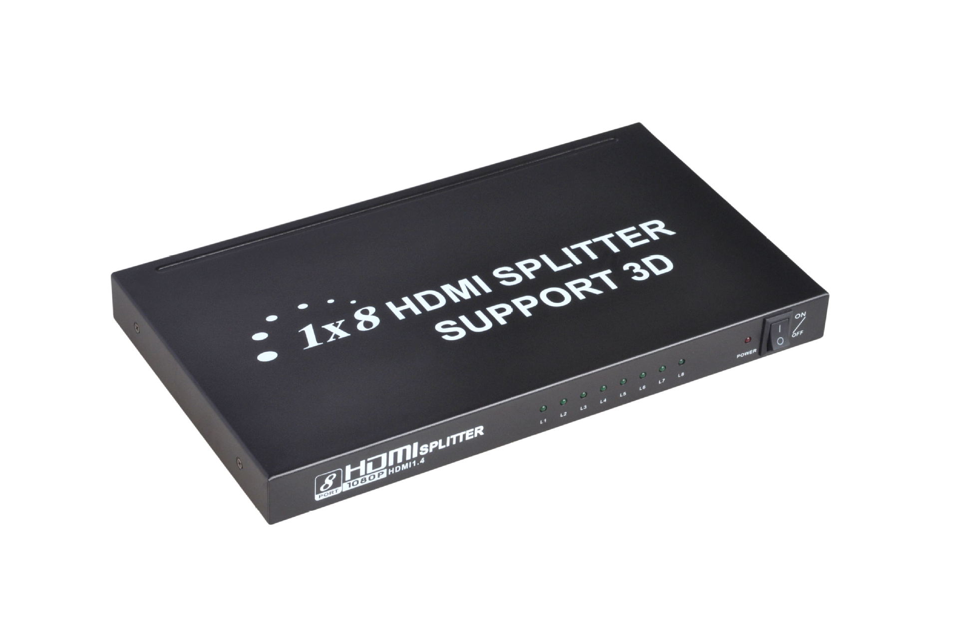【新款桌面式HDMI分配器一分八 丰杰8路HDM