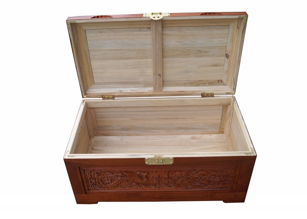 龙凤双喜 红木色 83x45x38cm (17)