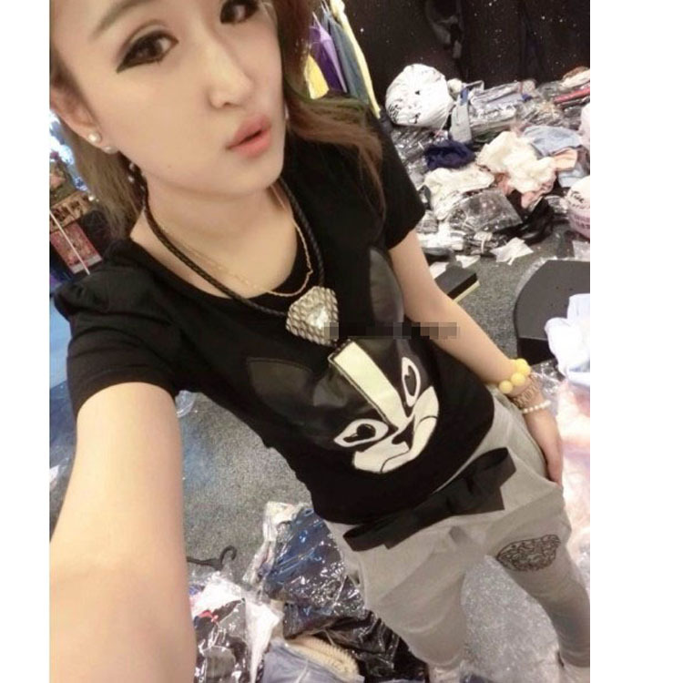 <em>欧洲站</em>2014春季<em>女装</em>最新款卡通狗狗T恤<em>微信代</em>