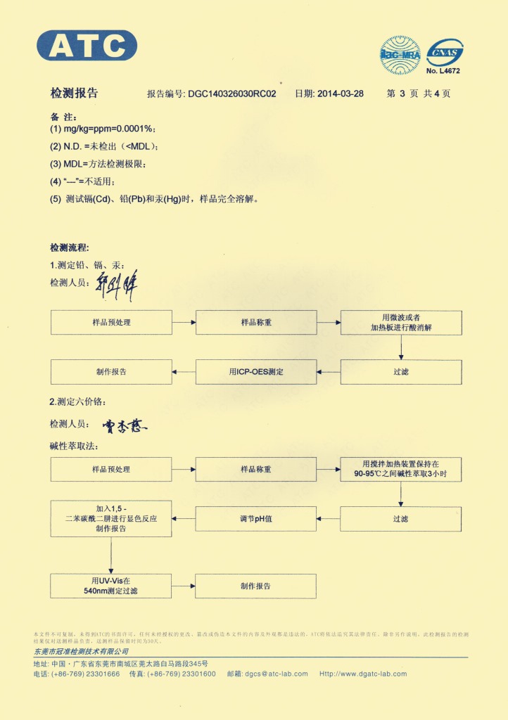 涤纶防火阻燃缝纫线（中文）环保测试报告4-03