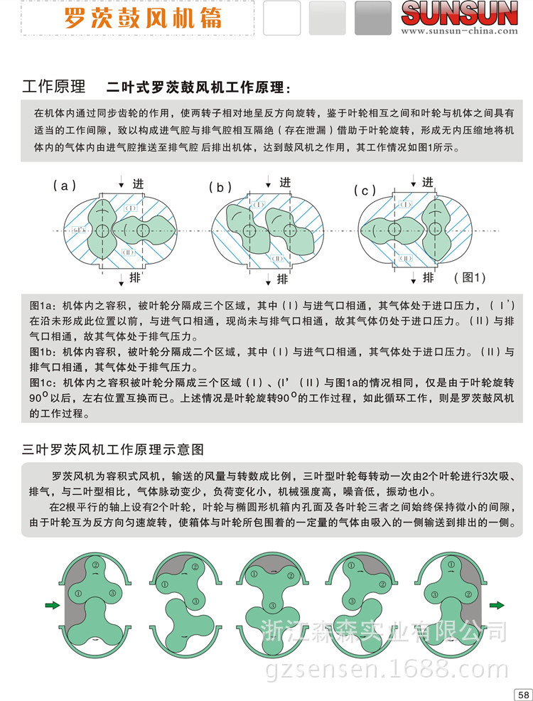 森森养殖厂高效增氧鼓风气泵 二叶三叶管道通风高压罗茨鼓风机