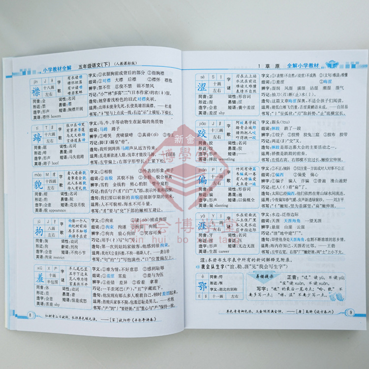 【金星教育丛书 小学教材全解 五年级语文(下)