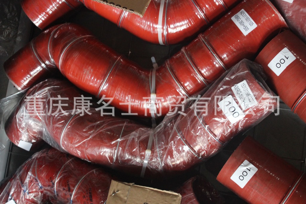 小硅胶管KMRG-393++500-欧曼胶管1425311931105-内径100X硅胶暖风管,红色钢丝8凸缘8异型内径100XL720XL600XH330XH370-8