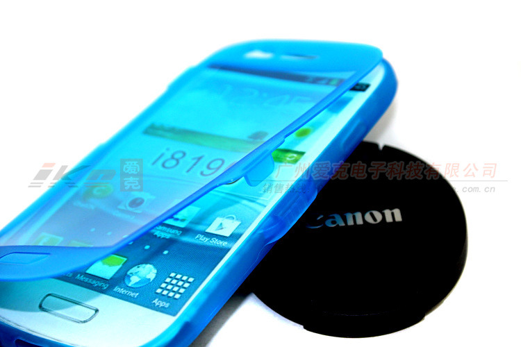 三星 I8190 磨砂透明翻盖 23