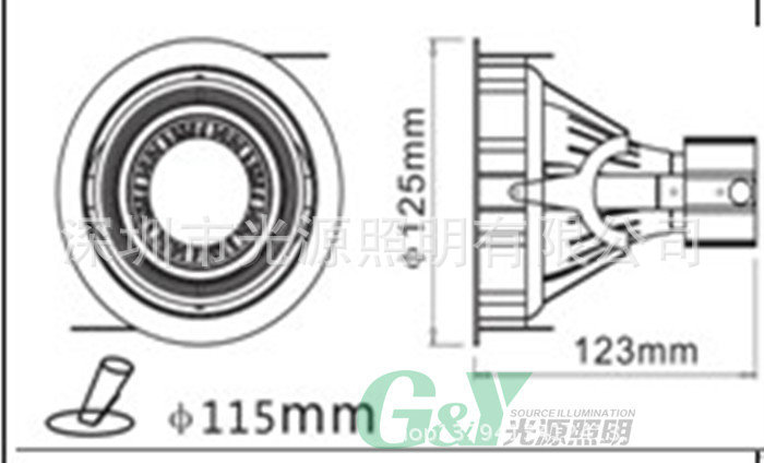 par20嵌入式尺寸图_副本
