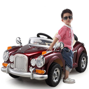 贝瑞佳 车儿童电动车小孩 电动童车 电动小轿车可坐人遥控电动车
