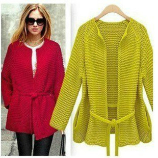 批发采购女式针织衫-欧美中长款<em>毛衣</em>针织衫外